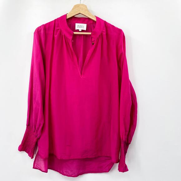 Bird & Knoll Izzy Fuschia Blouse - Picture 2 of 8